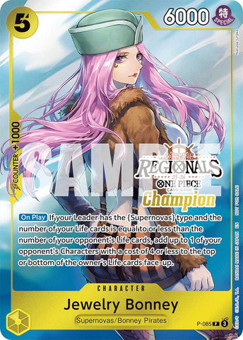 Jewelry Bonney (Campeón Regional Fuera de Línea Set de Cartas 2025 Vol.2) [Cartas Promocionales de One Piece]