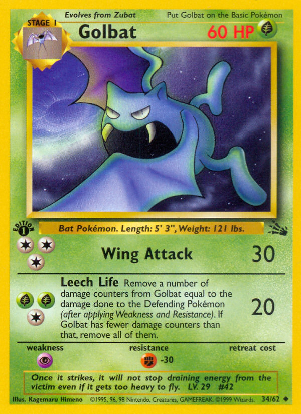Golbat (34/62) [Fossil Édition 1]