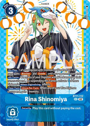Rina Shinomiya [BT11-112] (Set de Heroínas Premium Ver.2) [Fase Dimensional]