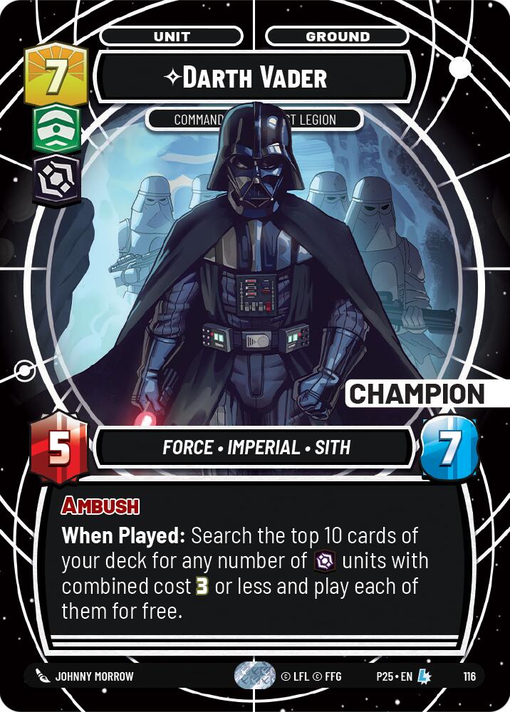 Darth Vader (114) - Dirigiendo la Primera Legión (Campeón) (114) [Promocionales de Juego Organizado]