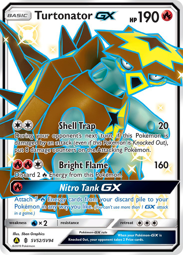 Turtonator GX (SV52/SV94) [Soleil et Lune : Destinées Occultes - Coffre des Brillants]