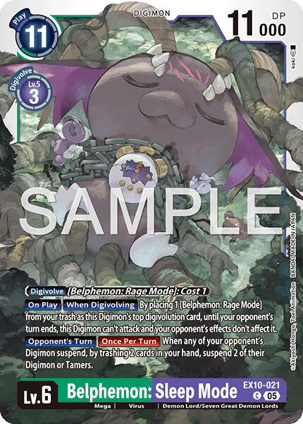 Belphemon: Mode Sommeil [EX10-021] [Ordre sinistre]