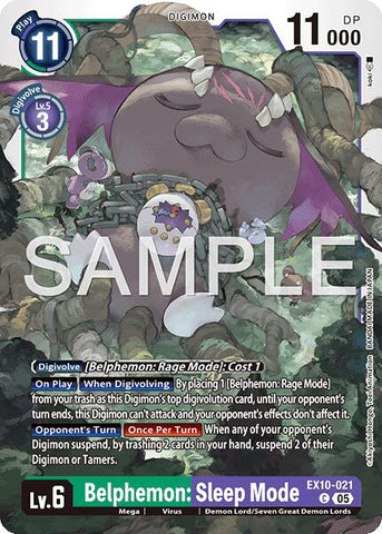 Belphemon: Modo Dormir [EX10-021] [Orden Siniestra]