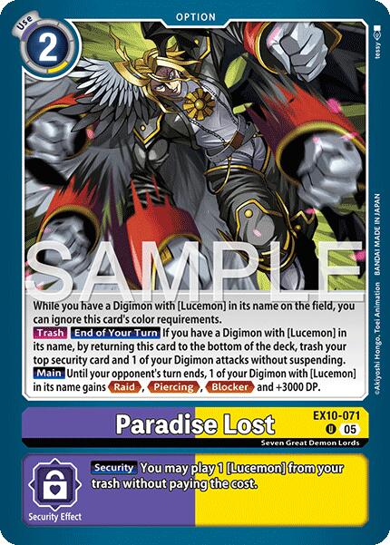 Paradis perdu [EX10-071] [Ordre sinistre]