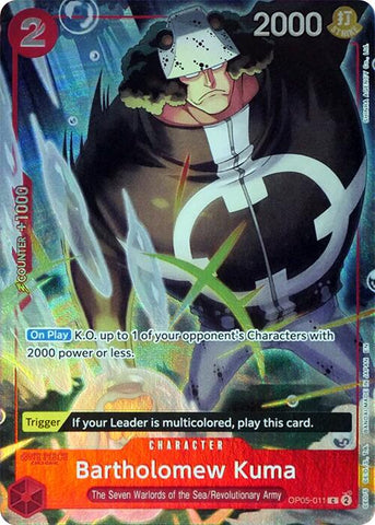 Bartholomew Kuma (Set de la Carpeta de los Siete Guerreros del Mar) [Cartas Promocionales de One Piece]