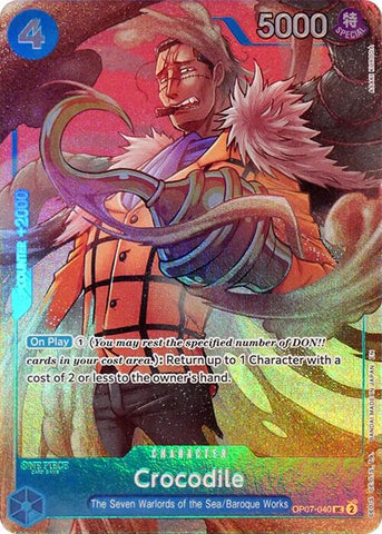 Cocodrilo (Juego de Carpeta de los Siete Guerreros del Mar) [Cartas Promocionales de One Piece]