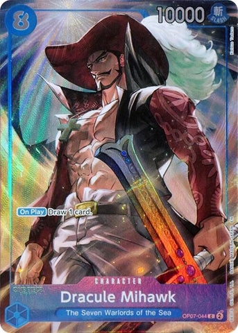 Dracule Mihawk (Set de Carpeta de los Siete Guerreros del Mar) [Cartas Promocionales de One Piece]