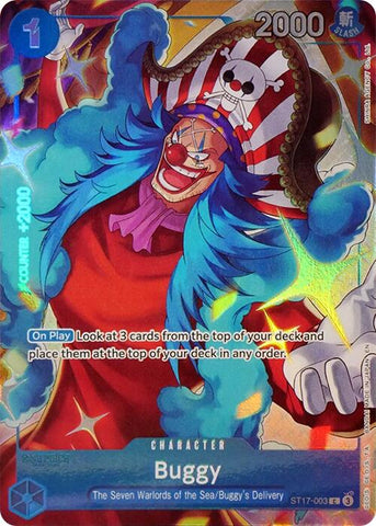 Buggy (Set de Cromos de los Siete Señores de la Guerra del Mar) [Cartas Promocionales de One Piece]