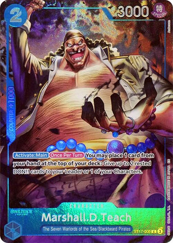 Marshall.D.Teach (Juego de Carpeta de los Siete Señores de la Guerra del Mar) [Cartas Promocionales de One Piece]