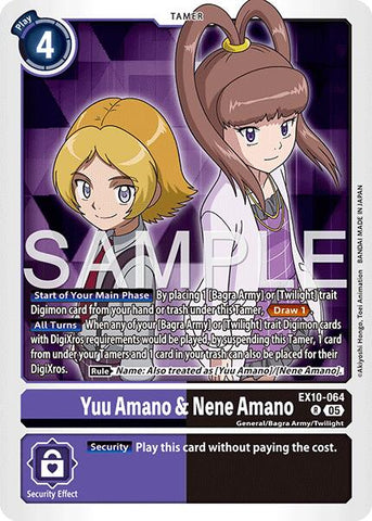 Yuu Amano & Nene Amano [EX10-064] [Orden Siniestra]