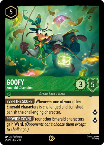Goofy - Campeón Esmeralda (25) [Cartas Promocionales]