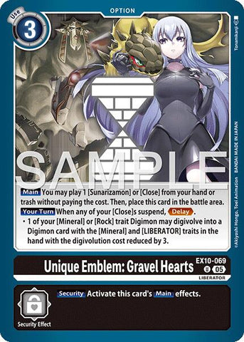 Emblema Único: Corazones de Grava [EX10-069] [Orden Siniestra]