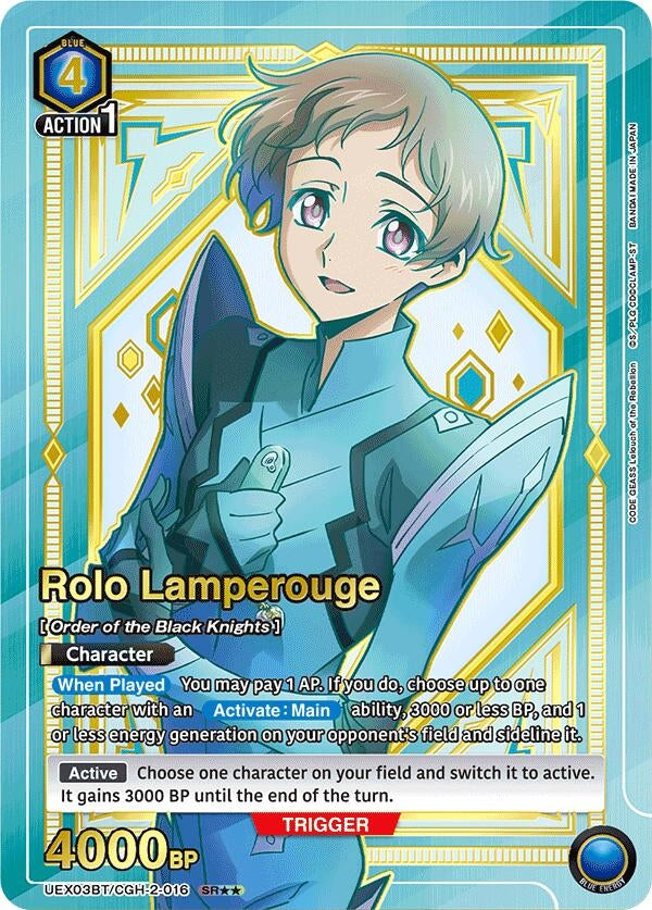 Image for Rolo Lamperouge (016) (SR**) (UEX03BT/CGH-2-016) (UEX03BT) - Union Arena