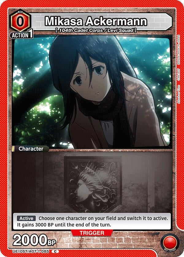 Image for Mikasa Ackermann (085) (UE10ST/AOT-1-085) (UE10ST) - Union Arena
