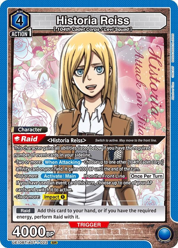 Image for Historia Reiss (022) (UE10BT/AOT-1-022) (UE10BT) - Union Arena