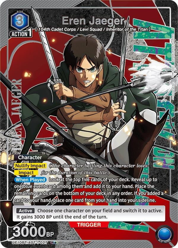 Image for Eren Jaeger (027) (R*) (UE10BT/AOT-1-027) (UE10BT) - Union Arena