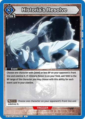 Image for Historia's Resolve (UE10BT/AOT-1-033) (UE10BT) - Union Arena