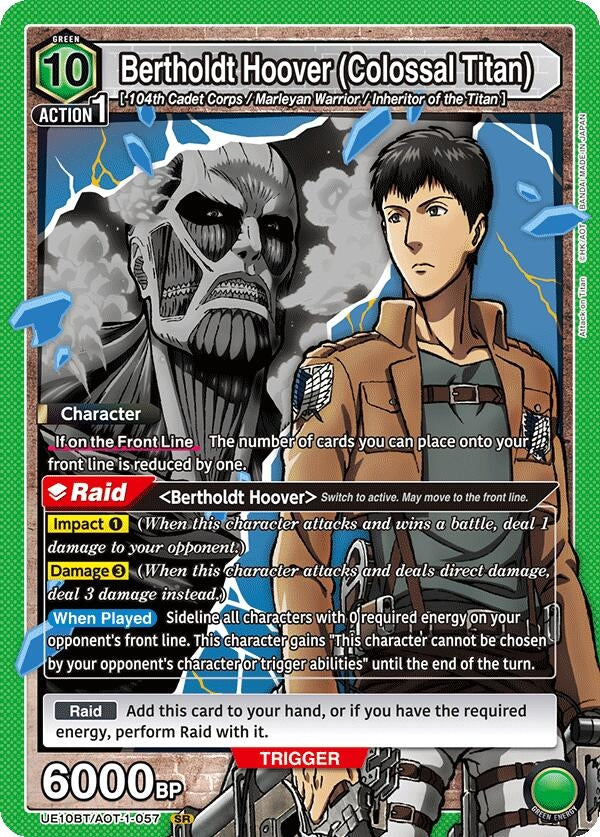 Image for Bertholdt Hoover (Colossal Titan) (UE10BT/AOT-1-057) (UE10BT) - Union Arena