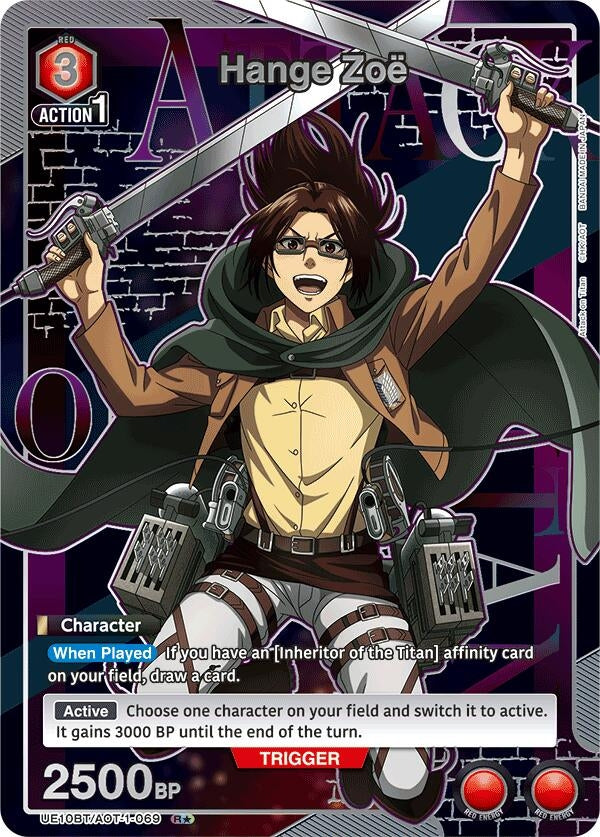 Image for Hange Zoe (069) (R*) (UE10BT/AOT-1-069) (UE10BT) - Union Arena