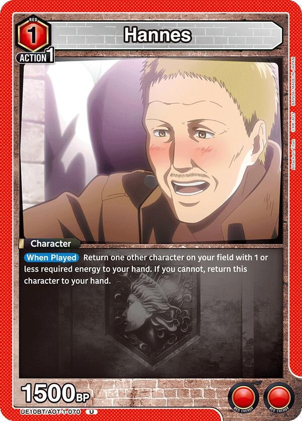 Image for Hannes (UE10BT/AOT-1-070) (UE10BT) - Union Arena