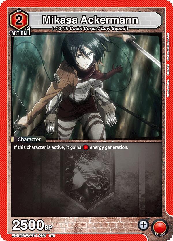 Mikasa Ackermann (087) - UE10BT: Attack on Titan (UE10BT)
