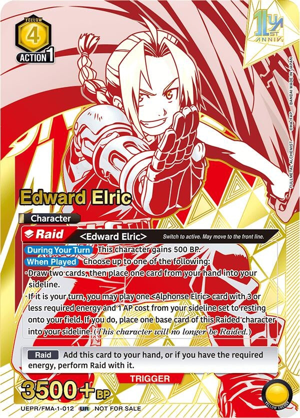 Image for Edward Elric (012) (UEPR/FMA-1-012) (UEPR) - Union Arena