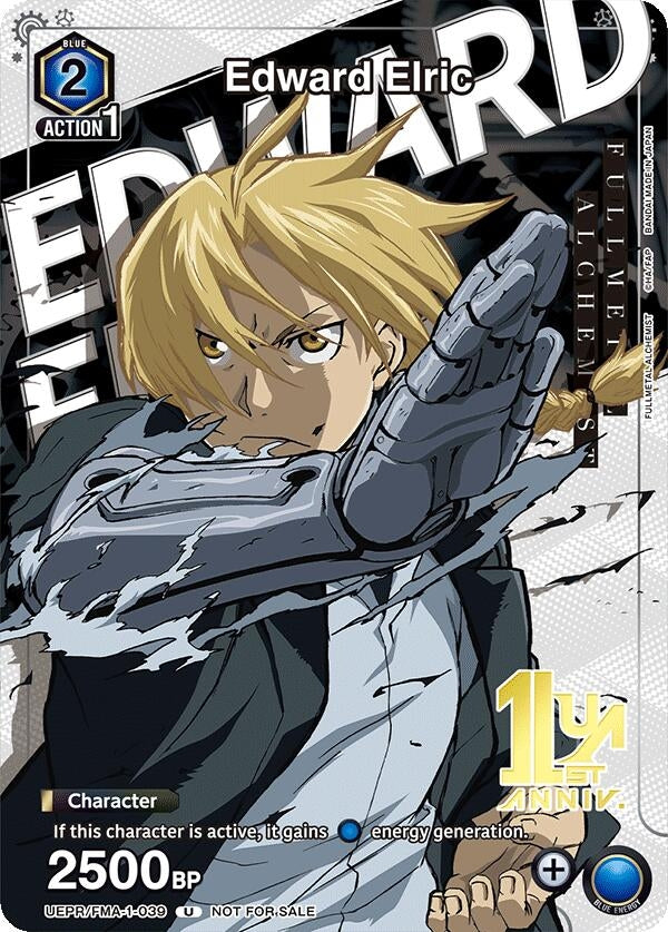 Image for Edward Elric (039) (UEPR/FMA-1-039) (UEPR) - Union Arena
