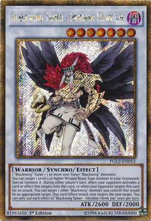 Maître Corbeau - Joe le Faucon obsidienne [PGL2-FR012] Gold Secret Rare