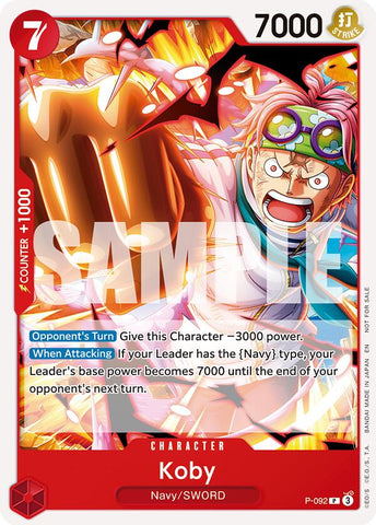 Koby (Evento de lanzamiento OP12) [Cartas promocionales de One Piece]