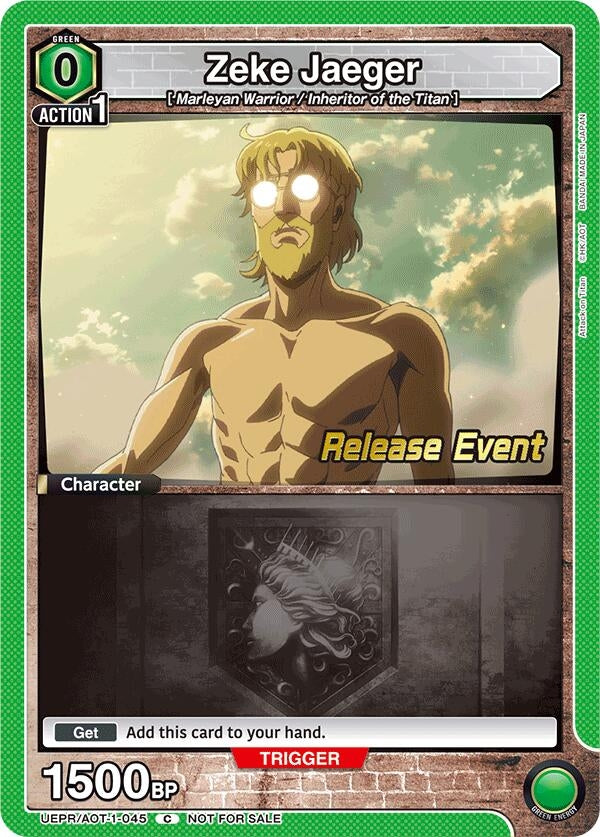Image for Zeke Jaeger (045) (UEPR/AOT-1-045) (UE10BT_RE) - Union Arena