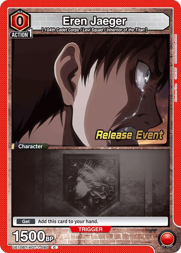 Image for Eren Jaeger (090) (UE10BT/AOT-1-090) (UE10BT_RE) - Union Arena