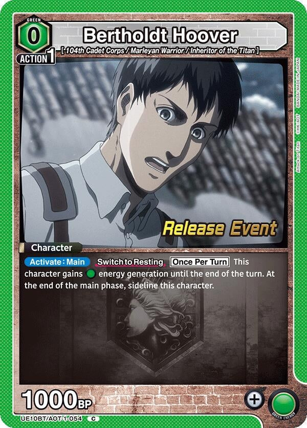 Image for Bertholdt Hoover (054) (UE10BT/AOT-1-054) (UE10BT_RE) - Union Arena