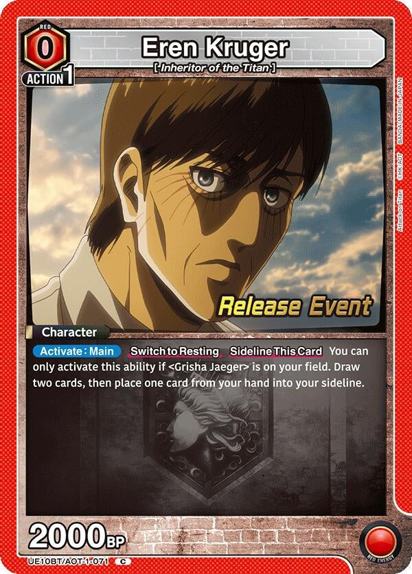 Image for Eren Kruger (UE10BT/AOT-1-071) (UE10BT_RE) - Union Arena