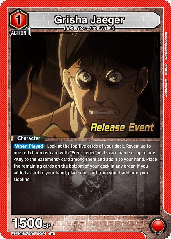 Image for Grisha Jaeger (UE10BT/AOT-1-072) (UE10BT_RE) - Union Arena