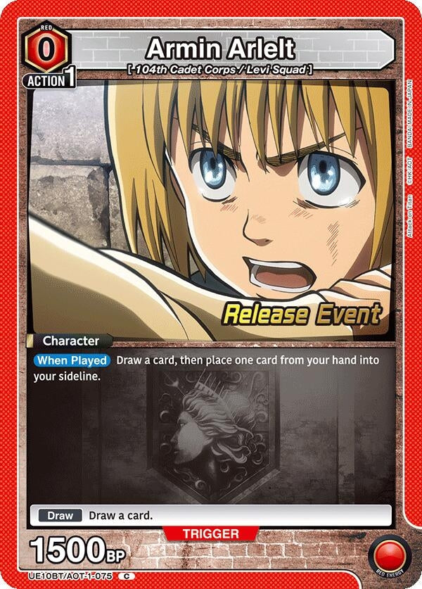 Image for Armin Arlelt (075) (UE10BT/AOT-1-075) (UE10BT_RE) - Union Arena
