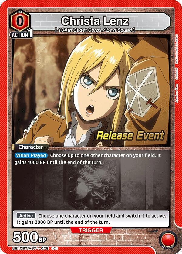Image for Christa Lenz (UE10BT/AOT-1-078) (UE10BT_RE) - Union Arena