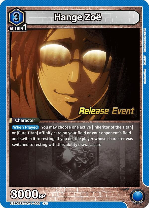 Image for Hange Zoe (003) (UE10BT/AOT-1-003) (UE10BT_RE) - Union Arena