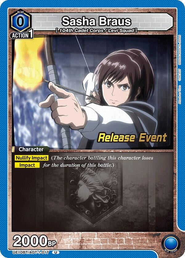 Image for Sasha Braus (017) (UE10BT/AOT-1-017) (UE10BT_RE) - Union Arena
