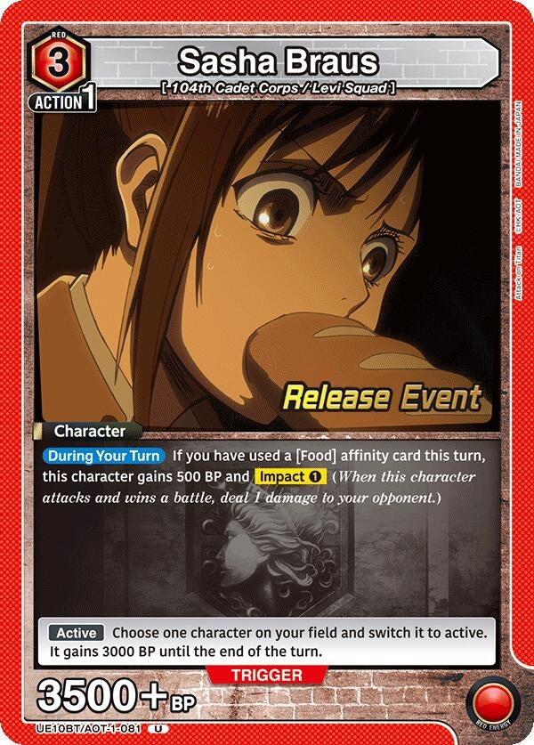 Image for Sasha Braus (081) (UE10BT/AOT-1-081) (UE10BT_RE) - Union Arena