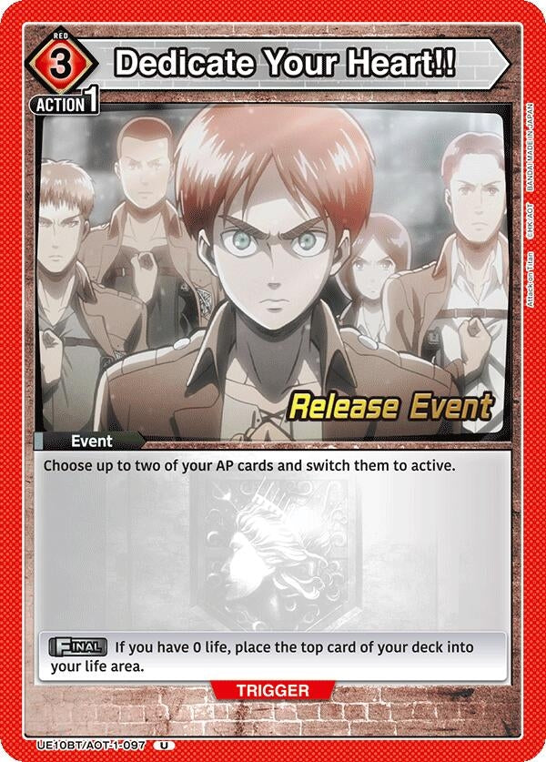 Image for Dedicate Your Heart!! (UE10BT/AOT-1-097) (UE10BT_RE) - Union Arena