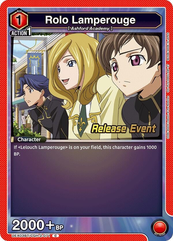 Image for Rolo Lamperouge (071) (UEX03BT/CGH-2-071) (UEX03BT_RE) - Union Arena