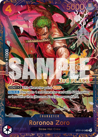 Roronoa Zoro (CS 25-26, 3e place) [Cartes promotionnelles One Piece]