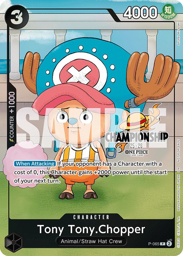 Tony Tony.Chopper (version finaliste du pack événement CS 25-26) [Cartes promotionnelles One Piece]
