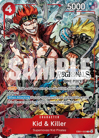 Kid y Killer (Paquete de participación regional en línea 2025 Vol. 2) [Cartas promocionales de One Piece]