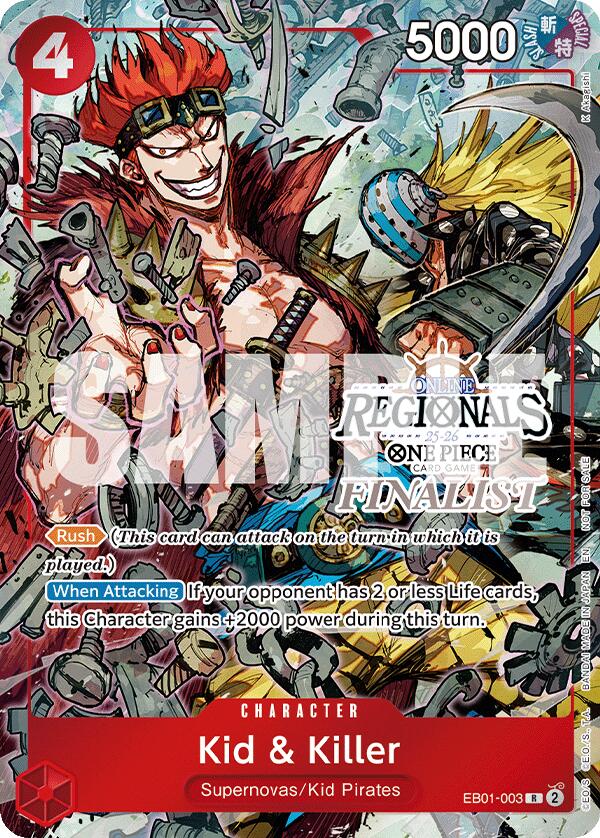 Kid & Killer (Kit de Cartes Finaliste Régional en Ligne 2025 Vol.2) [Cartes Promotionnelles One Piece]