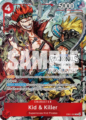Kid & Killer (Juego de Cartas Regional Finalista en Línea 2025 Vol.2) [Cartas Promocionales de One Piece]