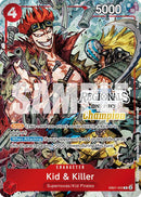 Kid y Killer (Set de Cartas de Campeón Regional Online 2025 Vol.2) [Cartas Promocionales de One Piece]