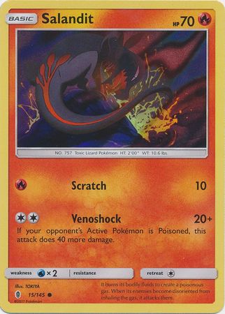 Salandit (15/145) (Colección Promocional) [Sol y Luna: Guardianes en Combate]