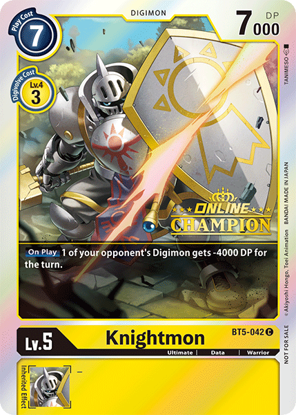 Knightmon [BT5-042] (Campeón en línea) [Promociones Battle of Omni]