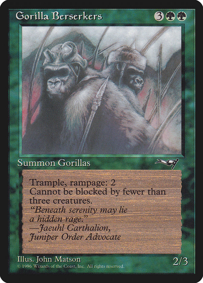 Gorilles Berserkers (Bouche fermée) [Alliances]